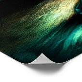 Kleurrijke pasteltekening Antiek kunstglas Compote Poster (Hoek)