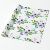 Kleurrijke pasteltinten boeket cadeaupapier (Uitgerold)