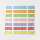 Kleurrijke Pasteltinten Wandkleed (Voorkant (horizontaal))