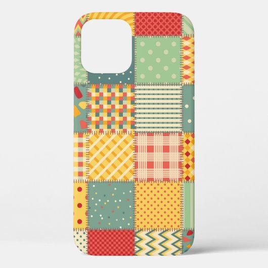 Kleurrijke patchwork: abstracte naadloze ornamente Case-Mate iPhone case (Achterkant)