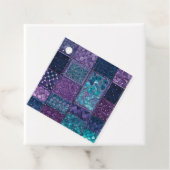 Kleurrijke Patchwork Deken Kunst Cadeau Labels (In situ)