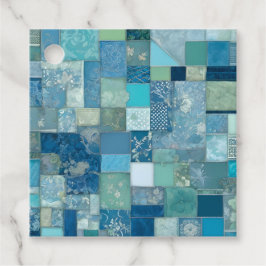 Kleurrijke Patchwork Deken Kunst Cadeau Labels