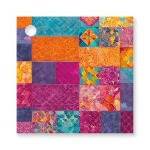 Kleurrijke Patchwork Deken Kunst Cadeaublaadjes