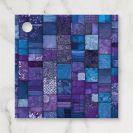 Kleurrijke Patchwork Deken Kunst Cadeaublaadjes Bedankjes Labels