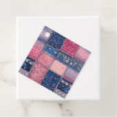 Kleurrijke Patchwork Deken Kunst Cadeaublaadjes Bedankjes Labels (In situ)