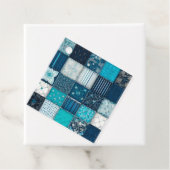 Kleurrijke Patchwork Deken Kunst Cadeaublaadjes Bedankjes Labels (In situ)