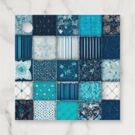 Kleurrijke Patchwork Deken Kunst Cadeaublaadjes Bedankjes Labels