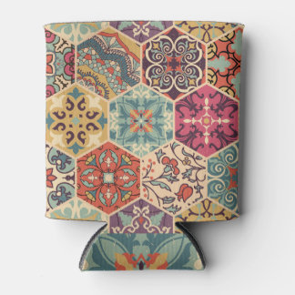 Kleurrijke patchwork Islam Majolica Tegel Blikjeskoeler