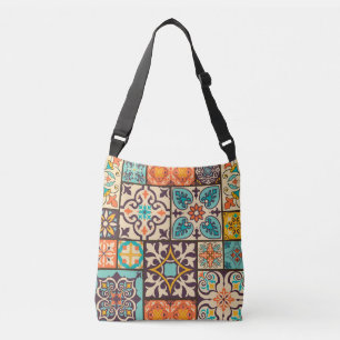 Kleurrijke Patchwork Islam Motieven Tegel Crossbody Tas