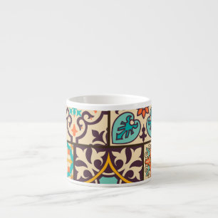 Kleurrijke Patchwork Islam Motieven Tegel Espresso Kop