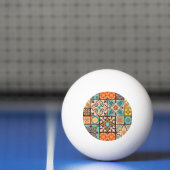 Kleurrijke Patchwork Islam Motieven Tegel Pingpongbal (Net)