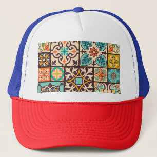Kleurrijke Patchwork Islam Motieven Tegel Trucker Pet