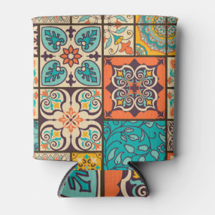 Kleurrijke Patchwork Islamitische Majolica Tegel Blikjeskoeler