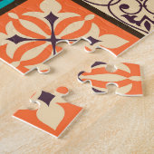 Kleurrijke Patchwork Islamitische Majolica Tegel Legpuzzel (Zijkant)