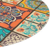 Kleurrijke Patchwork Islamitische Majolica Tegel Snijplank (Hoek)