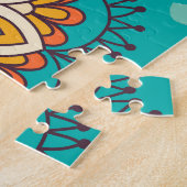 Kleurrijke Patchwork Islamitische Tegel Naadloos Legpuzzel (Zijkant)