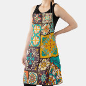 Kleurrijke Patchwork Islamitische Tegel Naadloos Schort (Insitu)