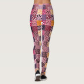 Kleurrijke Patchwork Leggings voor Vrouwen (Achterkant)