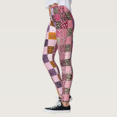 Kleurrijke Patchwork Leggings voor Vrouwen (Links)
