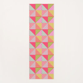 Kleurrijke Patchwork Oefen Pilates Yogamat