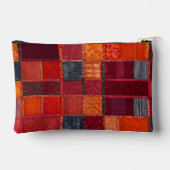 Kleurrijke Patchwork Quilt Art Accessoiretas Etui (Achterkant)