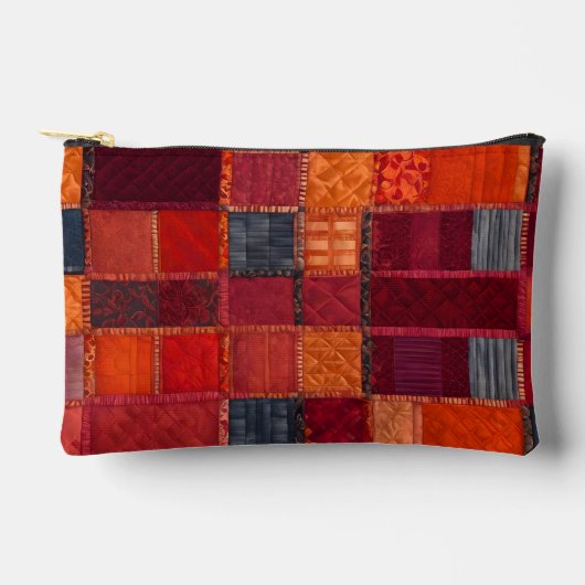 Kleurrijke Patchwork Quilt Art Accessoiretas Etui (Voorkant)