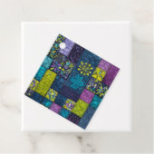 Kleurrijke Patchwork Quilt Art Gift Labels (In situ)