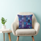 Kleurrijke Patchwork Quilt Art Square Sierkussen (Stoel)