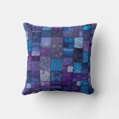 Kleurrijke Patchwork Quilt Art Square Sierkussen (Achterkant)
