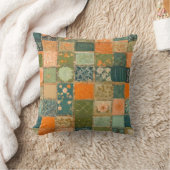 Kleurrijke Patchwork Quilt Art Square Sierkussen (Deken)