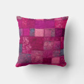 Kleurrijke Patchwork Quilt Art Square Sierkussen (Achterkant)