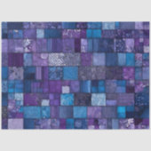 Kleurrijke Patchwork Quilt Art Tissue Papier (Voorkant)