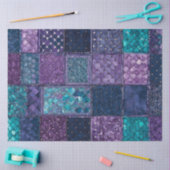 Kleurrijke Patchwork Quilt Art Tissue Papier (Craft)