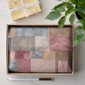 Kleurrijke Patchwork Quilt Art Tissue Papier (Geschenk)