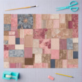 Kleurrijke Patchwork Quilt Art Tissue Papier (Craft)