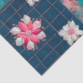 Kleurrijke Patchwork Quilt Art Tissue Papier (Detail)