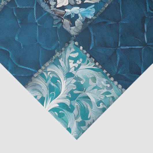 Kleurrijke Patchwork Quilt Art Tissue Papier (Detail)