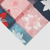 Kleurrijke Patchwork Quilt Art Tissue Papier (Detail)