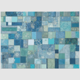 Kleurrijke Patchwork Quilt Art Tissue Papier