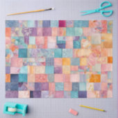 Kleurrijke Patchwork Quilt Art Tissue Papier (Craft)
