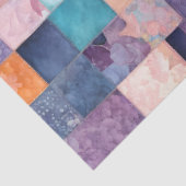 Kleurrijke Patchwork Quilt Art Tissue Papier (Detail)