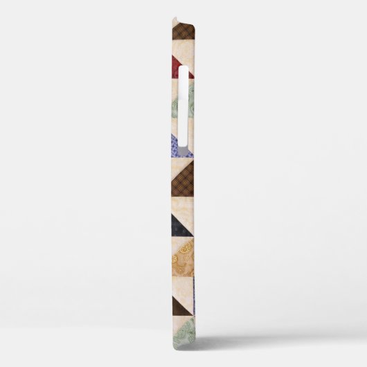 Kleurrijke Patchwork Quilt: Bloemtextuur. Case-Mate iPhone Case (Achterkant / Links)