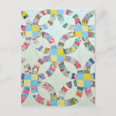 Kleurrijke patchwork quilt briefkaart (Voorkant)