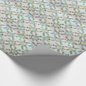 Kleurrijke patchwork quilt cadeaupapier (Hoek)