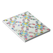 Kleurrijke patchwork quilt notitieblok (Schuin)
