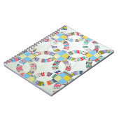 Kleurrijke patchwork quilt notitieboek (Linkerzijde)