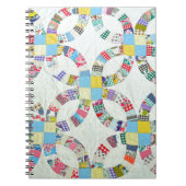 Kleurrijke patchwork quilt notitieboek (Voorkant)