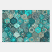 Kleurrijke Patchwork Quilt Wrapping Paper Sheets (Voorkant 2)