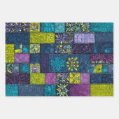 Kleurrijke Patchwork Quilt Wrapping Paper Sheets (Voorkant 3)