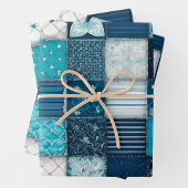 Kleurrijke Patchwork Quilt Wrapping Paper Sheets